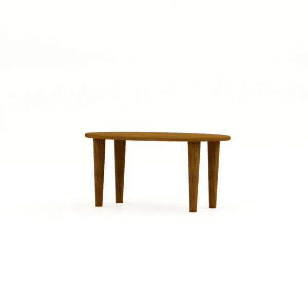 HSM Collection-Oval Side Table Tide- 90x50x43-Brown-Mango