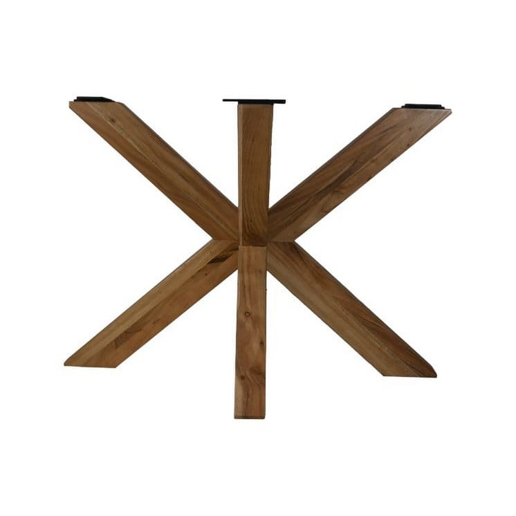 Spider leg - 140x75x72 - Metal/acacia - Natural