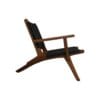 Garden chair Rio with arm - 80x80x67 - Black/Natural - Teak/banana leaf