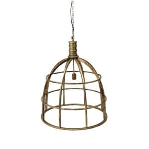 Pendant light - ø60x75 - Gold - Metal - Gold, Iron, Wit, Gold, Iron, Metal
