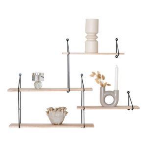 Harlem Shelf - 4 shelves - Black, Brown, Natural, White, Wit, Natural, Metal, Steel, Wood Harlem Shelf - 4 shelves - Black, Brown, Natural, White, Wit, Natural, Metal, Steel, Wood