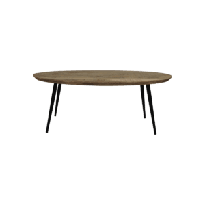 Oval Coffee table Bern - 100x60x38 - Natural/black - Mango wood/metal - Black, Brown, Gold, Natural, Pink, Gold, Mango, Metal, Wood