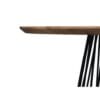 Round table Zurich - ø120x78 - Natural/black - Acacia wood/metal