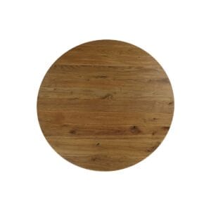 Round Coffee Table top - ø80x4,5 - Natural - Oak - Brown, Natural, Wit, Wood, Oak, Wood, Solid, Oak