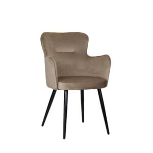 Wing chair sand white (Set of 2) - Beige, Black, Red, Sand, White, Aluminium, Metal, Powder coated, Wood