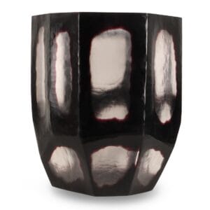 HSM Collection-Vase Fall Medium-Ø31x33-Black/Transparent-Glass