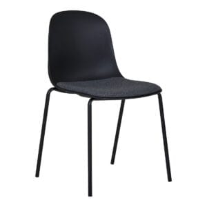 Madalena Dining Chair – Black, 53x50x85cm – Set of 2