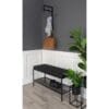 Vita Bench - black, steel, 100x36x48.5cm