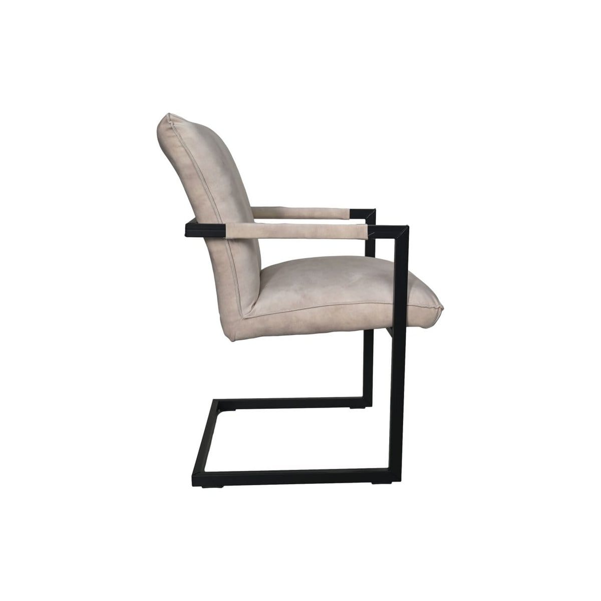 Diningroomchair Boston - Set of 2  - 56x68x89 - Adore 01 Natural - Velvet/metal