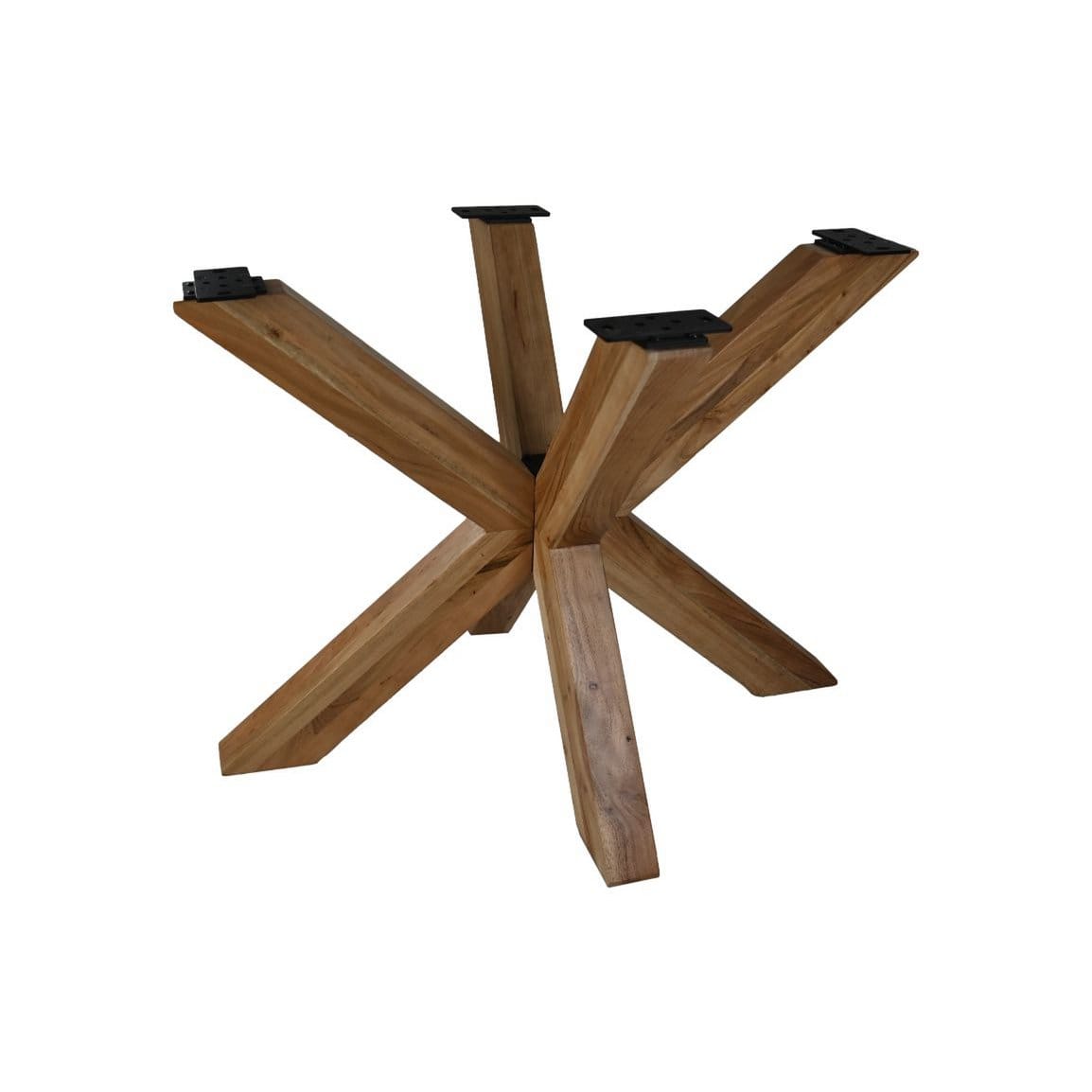 Spider leg - 140x75x72 - Metal/acacia - Natural