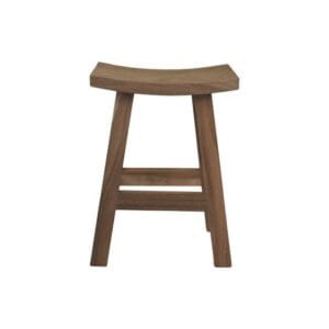 Barstool Osaka - 50x30x65 - Munggur - Natural - Brown, Fur, Munggur, Natural, Wit, Natural, Solid