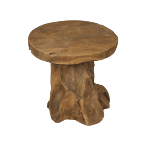 Stool Root - ø40x41 - Natural - Teak - Brown, Natural, Teak, Wood, Natural, Rust, Teak, Wood, Solid, Bed, Living, Teak