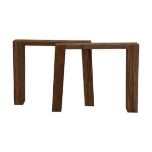 Table Base outdoor - 80x10x72 - Set of 2 - Wood - Teak, Wood, Teak, Wood, Outdoor