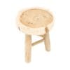 Round stool - natural - munggur