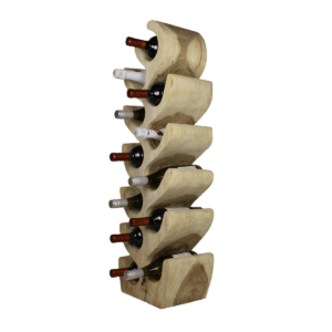 Bottle rack large - natural - suar - Natural, Wood, Natural, Suar, Wood