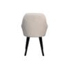 Diningroomchair Demi - Creme/Black - Teddy/metal - Set of 2