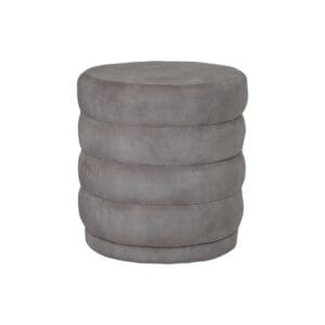 Poof Rings - 45x45x40 - White - Adore 01 - Velvet - Red, White, Wit, Soft, Velvet, Living