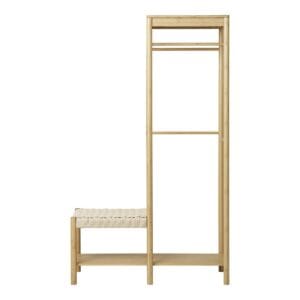 Ember Clothes Rack - Brown, Natural, Wit, Wood, Natural, Bamboo, Wood
