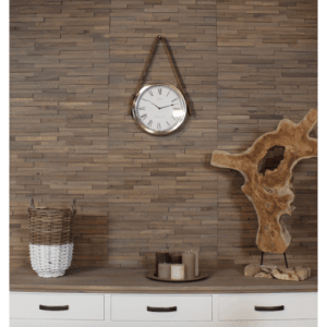 HSM Collection-Wall panel 3D -62x30x3-Gray-Oak - Oak, Rust, Wood