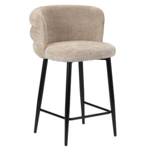 Cloud Kitchen Bar Chair Cream - Beige, Cream, Red, Wit, Wood, Soft, Metal, Wood, Kitchen, Living