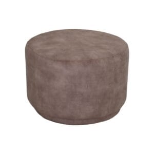 Poof Otto - 55x55x40 - Lever - Adore 10 - Velvet - Red, Wit, Soft, Velvet, Living