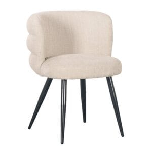 Cloud Chair Beige  (Set of 2) - Beige, Black, Iron, Red, Wit, Soft, Iron, Wood, Iron