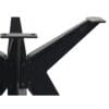 Table BaseAngle - 135x80x72 - Powder coated Black - metal