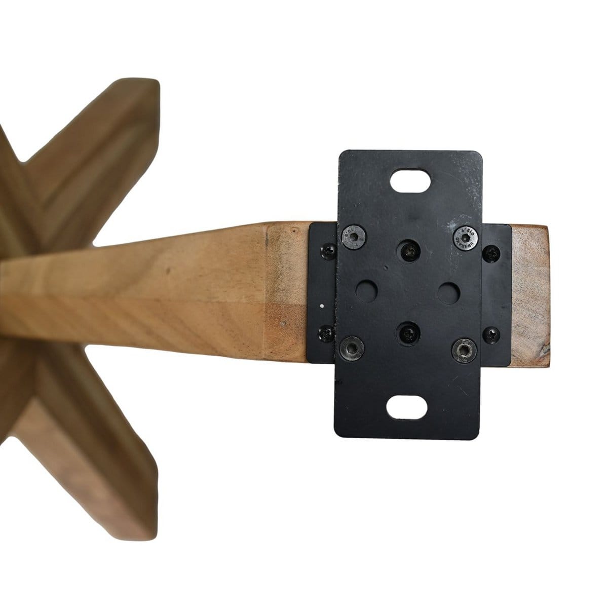 Spider leg - 140x75x72 - Metal/acacia - Natural