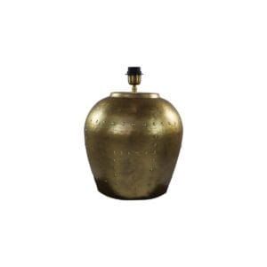 Table lamp with nails – 36x36x50 – Gold – Metal