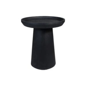 Coffee Table Drum - 45x45x50 - Matt Black - Mangowood - Black, Mango, Matt black, Wit, Wood, Matte, Mango, Mangowood, Wood, Mango