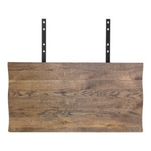 Extension plates for 3 meter Toulon table - Wave edge - Smoked Olie - Brown, Wit, Oak, Steel