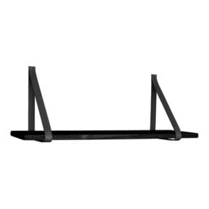 Forno Shelf - Black, Wit, Wood, Leather, Wood