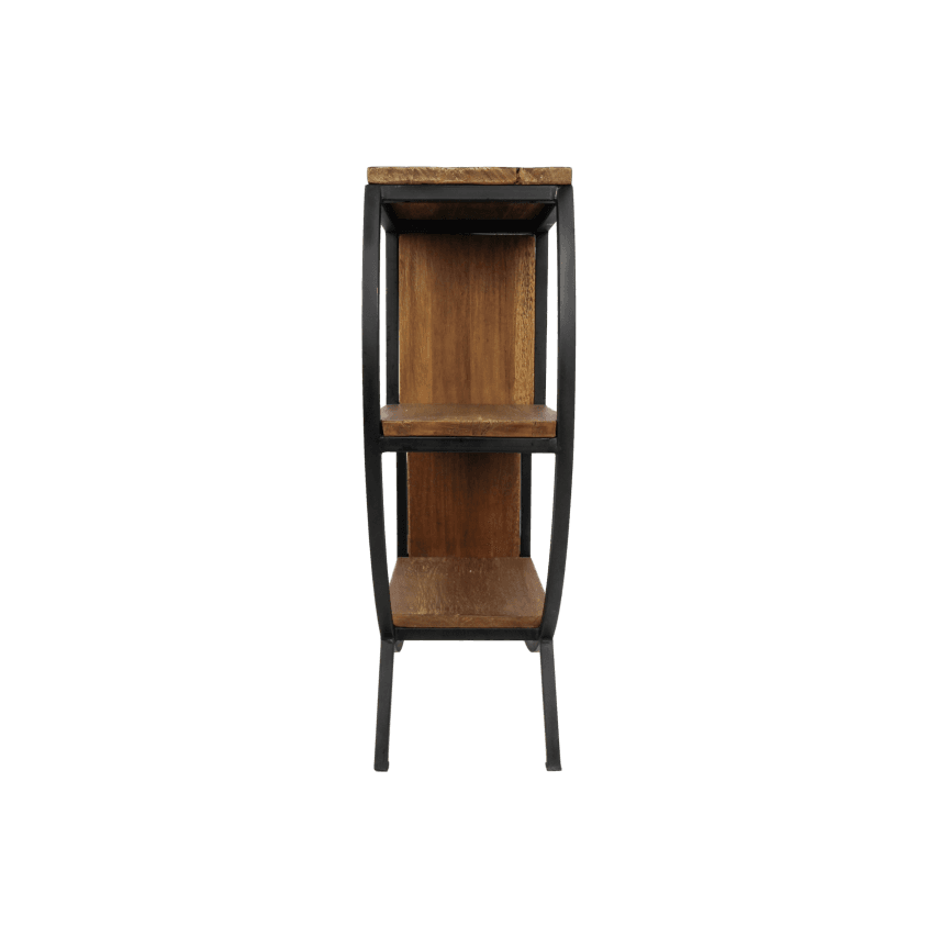 SideTable - 90x25x80 cm - Natural/Black - Mango/Iron