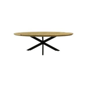 Coffee Table Bern swiss edge - 130x80x42.5 - Natural/Black - Mangowood/metal - Black, Brown, Gold, Natural, Pink, Gold, Mango, Mangowood, Metal, Wood, Mango