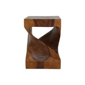 Stool square AAO-SRM30NF - 30x30x42 -  Munggur - Brown, Munggur, Natural, Wood, Natural, Munggur, Wood, Solid