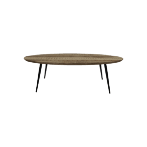 Coffee table Bern oval - 130x80x38 - Natural/black - Mango wood/metal - Black, Brown, Gold, Natural, Pink, Gold, Mango, Metal, Wood
