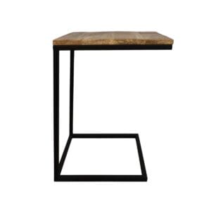 Side table Rick - rustic mango wood/iron - Fur, Iron, Mango, Wit, Wood, Iron, Mango, Metal, Rust, Wood