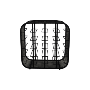 Wine rack 12 bottles – 55x25x55 – Black – Metal