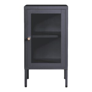 Dalby Cabinet - Grey - Grey, Glas, Glass, Steel