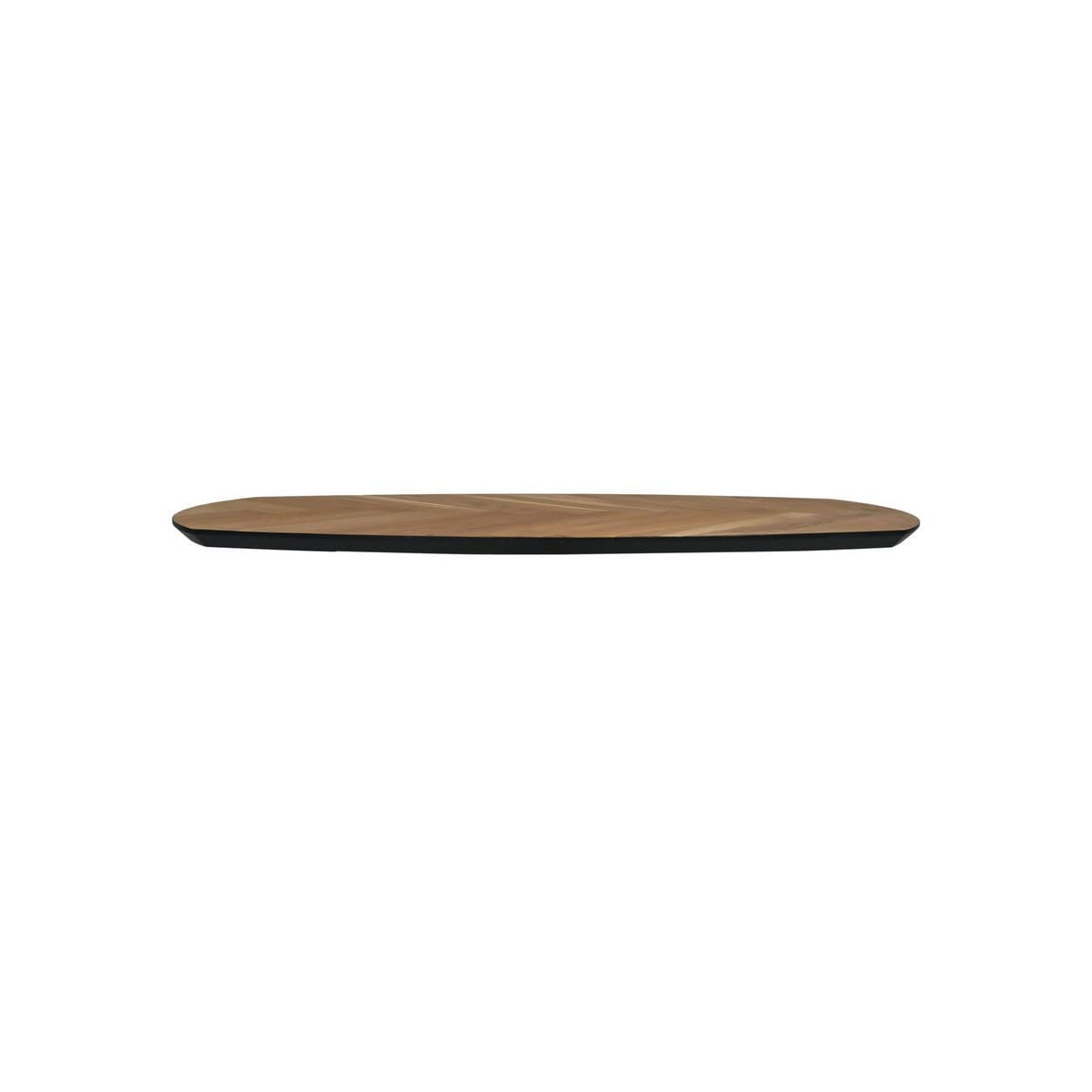 Table top Fishbone Danish - 130x80x3 - Black - Oak