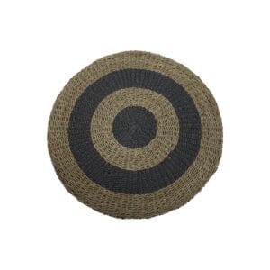 Rug  - ø120 - Raffia/seagrass - Natural/Grey