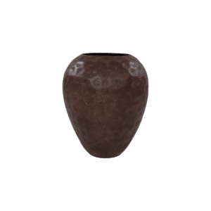 Vase Rustic - ø45x55 - Brown - Iron - Brass, Brown, Iron, Wit, Iron, Metal, Rust, Brass