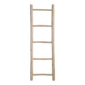 Teak Ladder - Brown, Natural, Teak, Wit, Wood, Natural, Teak, Wood