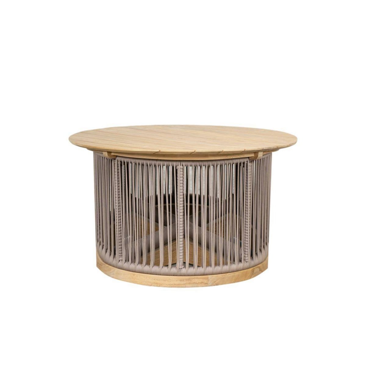 HSM Collection-Coffee table Moss-37x60x60-Natural/Brown-Teak