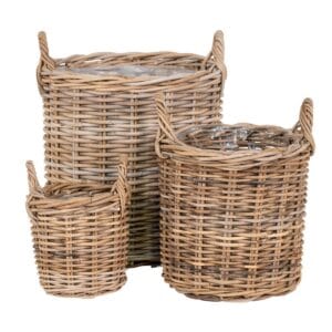 Sema Baskets - Brown, Rattan