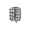 Wine rack 12 bottles - 35x25x50 - Black - Metal
