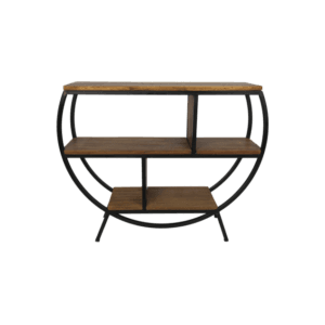 SideTable - 90x25x80 cm - Natural/Black - Mango/Iron - Black, Iron, Mango, Natural, Wood, Iron, Mango, Metal, Wood SideTable - 90x25x80 cm - Natural/Black - Mango/Iron - Black, Iron, Mango, Natural, Wood, Iron, Mango, Metal, Wood