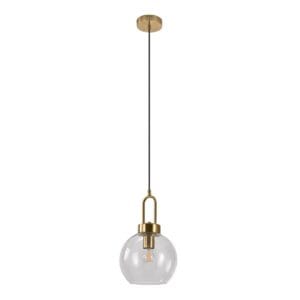 Luton Pendant - Brass Look - Brass, Gold, Red, White, Glas, Glass, Gold, Steel, Brass