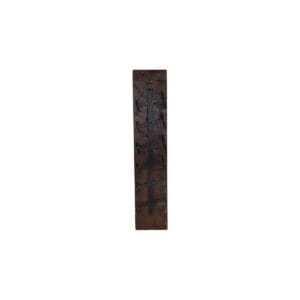 Wine rack 6 bottles - 20x13x100 - Brown/black - Old wood/metal - Black, Brown, Wit, Wood, Metal, Rust, Steel, Wood