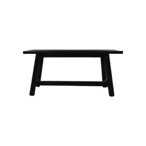 Decorative bench Lawas - 100x30x45 - Black - Teak - Black, Fur, Natural, Teak, Wit, Natural, Recycled Teak, Rust, Teak, Wood, Teak